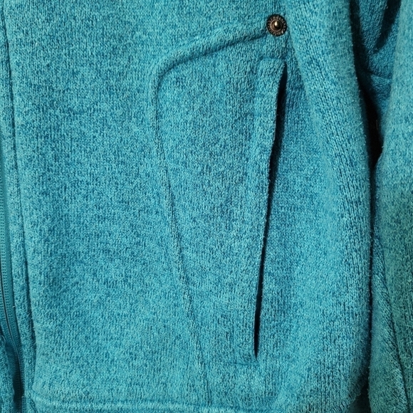 AVALANCHE blue green full zip front fleece jacket - Picture 7 of 13